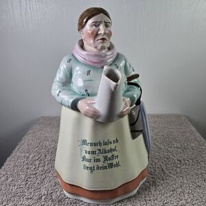 Antique German Porcelain Figural Coffee Pot